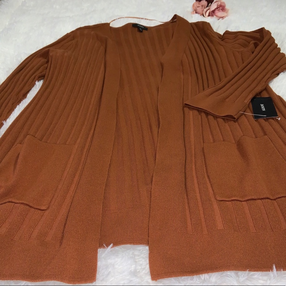 Alfani long copper cardigan, XL